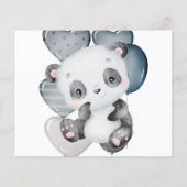 ベビー |ベビーパンダ |赤ちゃんシャワーカード チラシ (裏面)