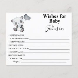 ベビー |ベビーパンダ |赤ちゃんシャワーカード チラシ