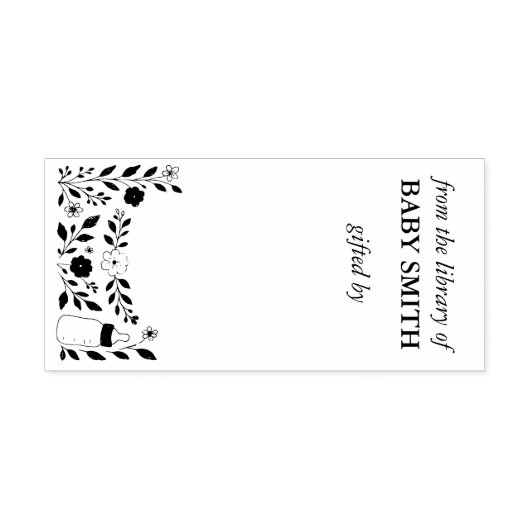 ベビー | ベビー初の図書館記念 セルフインキングスタンプ (デザイン)