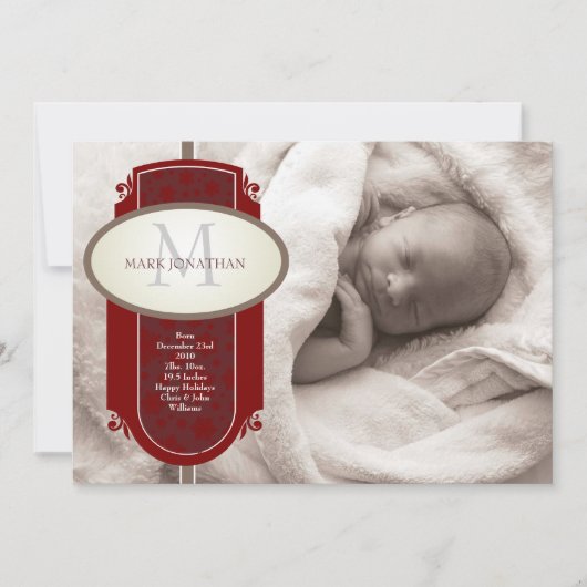 ベビー・ホリデー・アナウンス シーズンカード (正面)