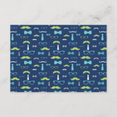 ベビー、ボウタイ赤ちゃんシャワー用の本 エンクロージャーカード (裏面)