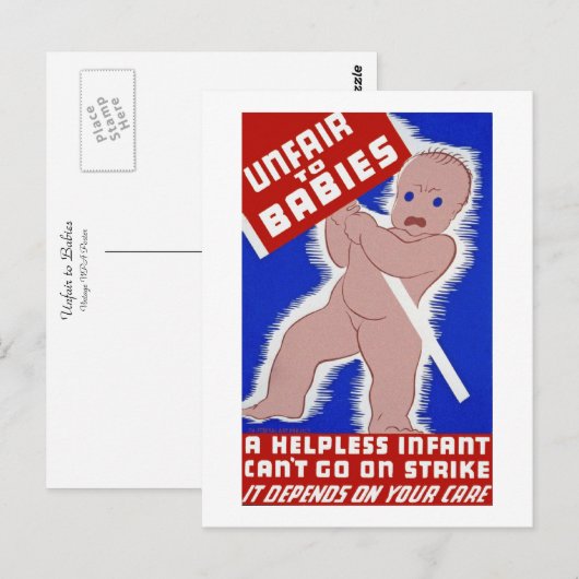 ベビー ポストカード (正面/裏面)