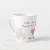 ベビー&マザーエレファント | 母の日 –  カフェラテマグ (左アングル)