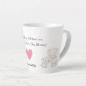 ベビー&マザーエレファント | 母の日 –  カフェラテマグ (右アングル)