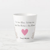 ベビー&マザーエレファント | 母の日 –  カフェラテマグ (正面)