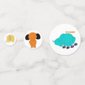 ベビー マルチカラー エレファント テーブル コンフェッティ (正面)