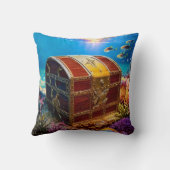 ベビー・マーメイドの休息 –  クッション (裏面)