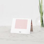 ベビー・モノグラム・スクエア(オプションの写真)ノテカード サンキューカード (裏面)