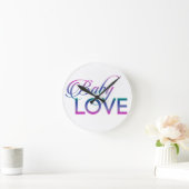 ベビー ラウンド壁時計 (ホーム)