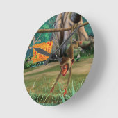 ベビー ラウンド壁時計 (傾斜)