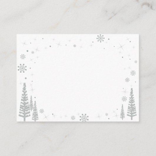 ベビー、リクエスト、ベビーシャワー活動用の本 エンクロージャーカード (裏面)