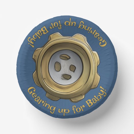 ベビー!ロボットギア青 ペーパーボウル (正面)