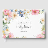 ベビー!ワイルドフラワーベビーシャワーゲストブー ゲストブック (正面)