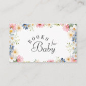 ベビー!ワイルドフラワー赤ちゃんシャワー エンクロージャーカード (正面)