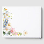 ベビー!ワイルドフラワー、ベビーシャワー ゲストブック (裏面)