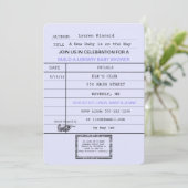 ベビー··ヴィンテージ·カ男女兼用ード·シャワー 招待状 (スタンド正面)