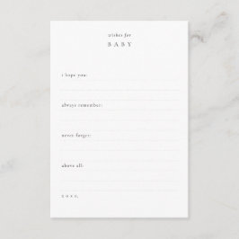 ベビー+予測|シャワーの保存 ノートカード