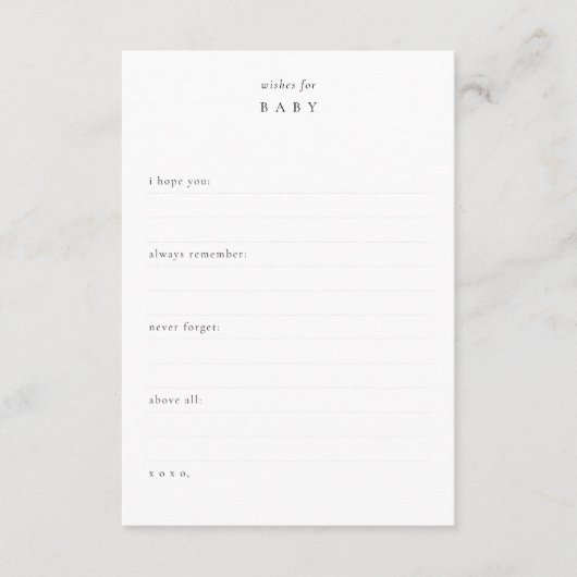 ベビー+予測|シャワーの保存 ノートカード (正面)