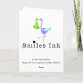 ベビー、優しい人 カード (裏面)