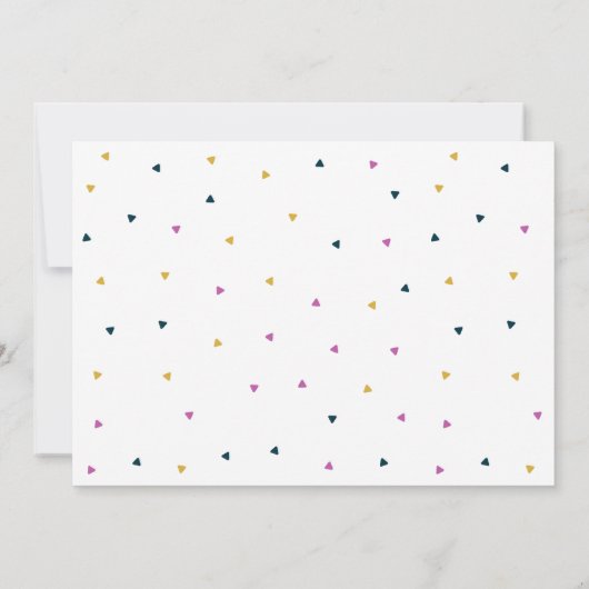 ベビー|写真の妊娠告知 案内状 (裏面)