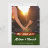 ベビー |写真妊娠のお知らせ 案内状 (正面)