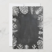 ベビー、冬のベビーシャワーの外は寒い 招待状 (裏面)