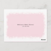 ベビー、冬のベビーシャワー、任意の色を希望 ポストカード (裏面)