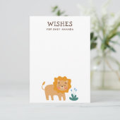 ベビー。可愛いライオンアニマルサファリアドバイス エンクロージャーカード (スタンド正面)