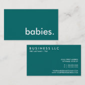 ベビー。 名刺 (正面/裏面)