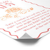 ベビー、地元で育った赤ちゃんシャワーゲームと言わない ポスター (角)