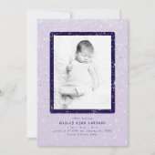 ベビー | 垂直出産の発表 招待状 (正面)