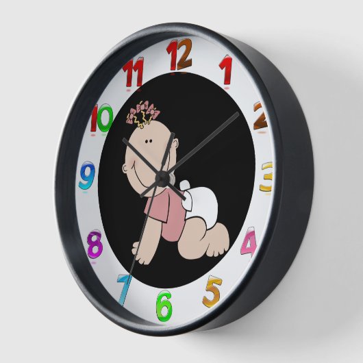 ベビー 壁時計 (傾斜)