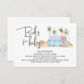 ベビー、夏の赤ちゃんシャワー、赤ちゃんシャワー、 エンクロージャーカード (正面/裏面)