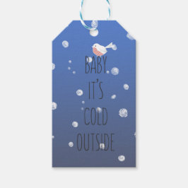 ベビー、外は寒い – クリスマスギフトタグ ギフトタグ