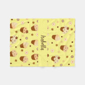 ベビー、子供と大人のためのカップケーキ毛布 フリースブランケット (正面(横))