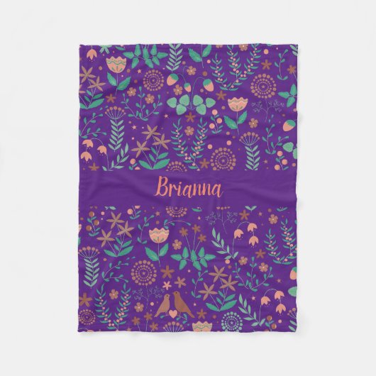 ベビー、子供と大人のためのチャピー鳥の毛布 フリースブランケット (正面)