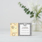 ベビー/子供部屋/ゴムダッキー（アヒルちゃん）中性線 名刺 (スタンド正面)