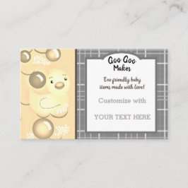 ベビー/子供部屋/ゴムダッキー(アヒルちゃん)中性線 名刺