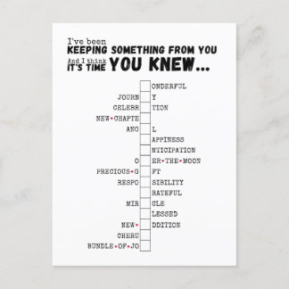 ベビー – 完全で明らかにするパズル ポストカード