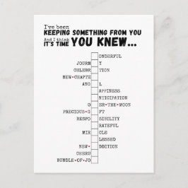 ベビー – 完全で明らかにするパズル ポストカード