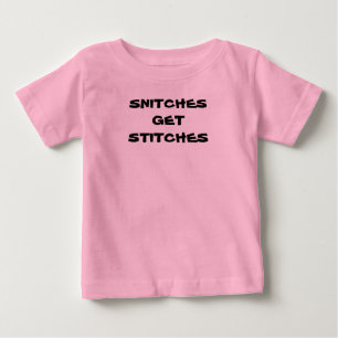 ベビー"密告者得ますステッチ"を ベビーTシャツ