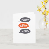 ベビー（小人）発表の有無 カード (黄色い花)