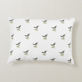 ベビー：小鳥(GRE.W) - アクセントクッション (裏面)