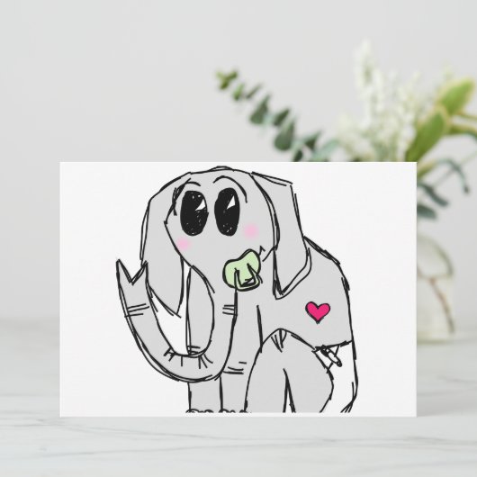 ベビー 招待状 (スタンド正面)