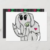 ベビー 招待状 (正面/裏面)