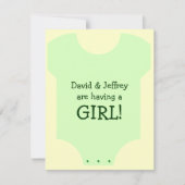 ベビー 招待状 (正面)