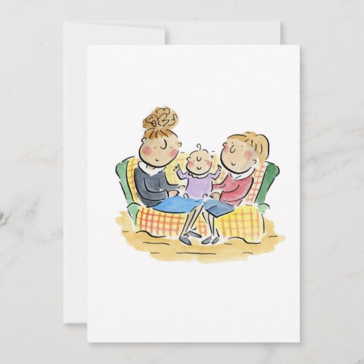 ベビー 招待状 (正面)