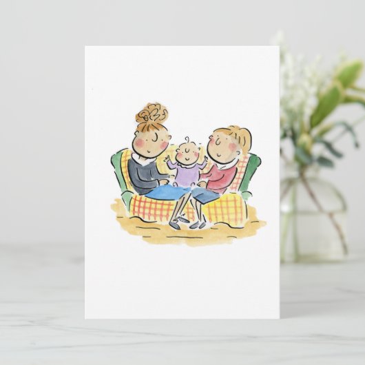 ベビー 招待状 (スタンド正面)