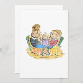 ベビー 招待状 (正面/裏面)