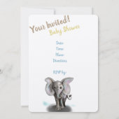 ベビー 招待状 (裏面)